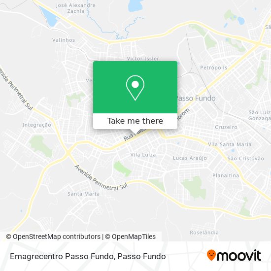 Mapa Emagrecentro Passo Fundo