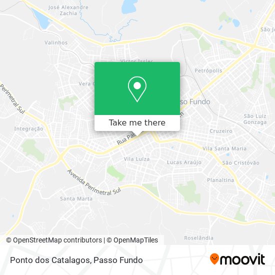 Ponto dos Catalagos map