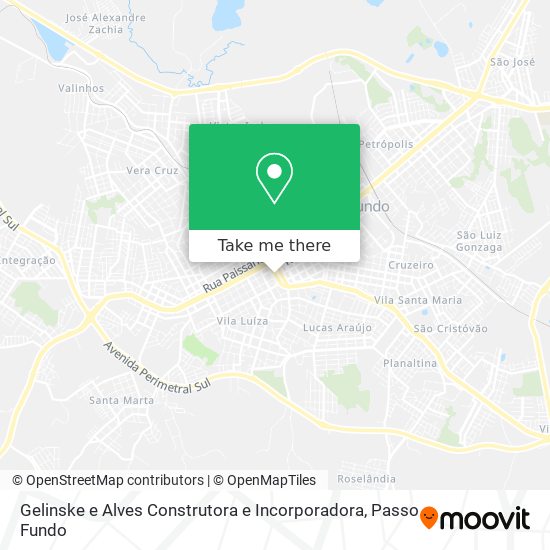 Mapa Gelinske e Alves Construtora e Incorporadora