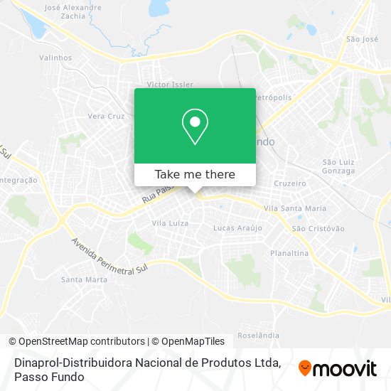 Mapa Dinaprol-Distribuidora Nacional de Produtos Ltda