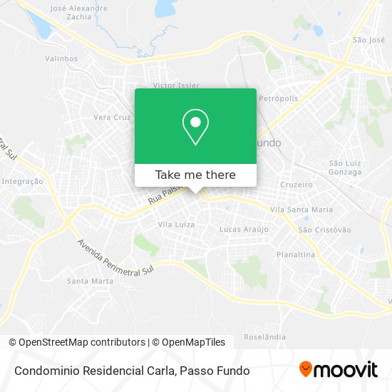 Condominio Residencial Carla map