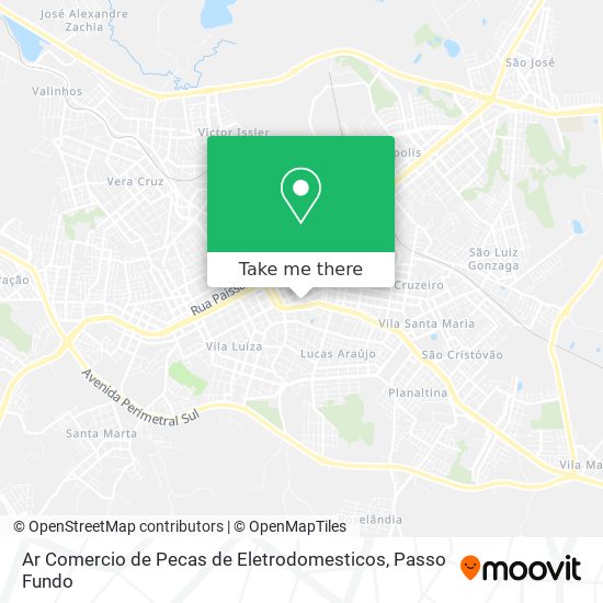 Mapa Ar Comercio de Pecas de Eletrodomesticos