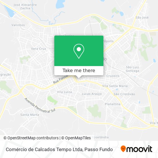 Comércio de Calcados Tempo Ltda map