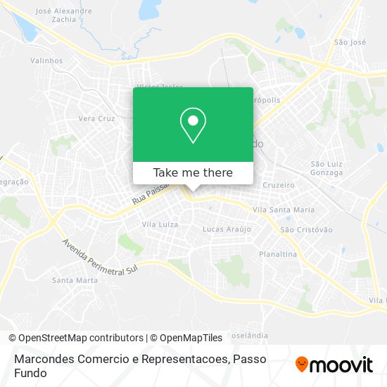 Marcondes Comercio e Representacoes map