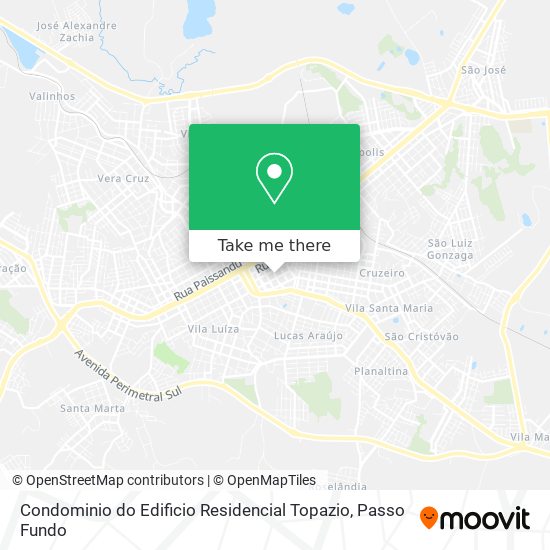 Condominio do Edificio Residencial Topazio map