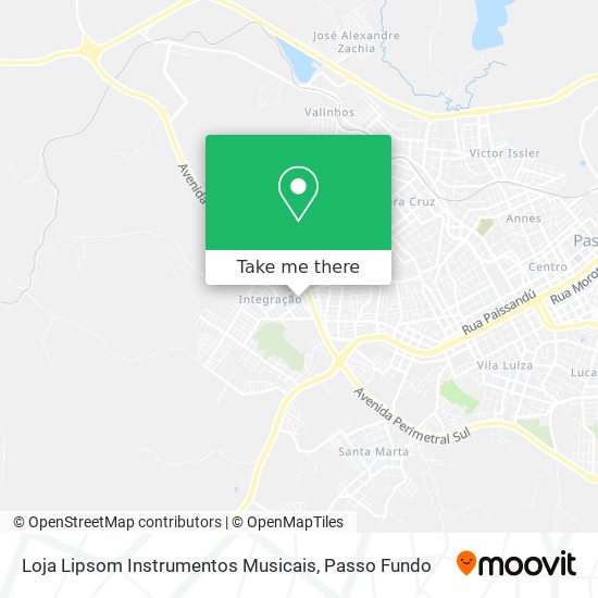 Loja Lipsom Instrumentos Musicais map