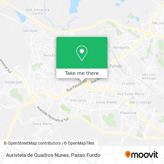 Auristela de Quadros Nunes map