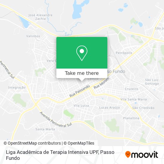 Mapa Liga Acadêmica de Terapia Intensiva UPF