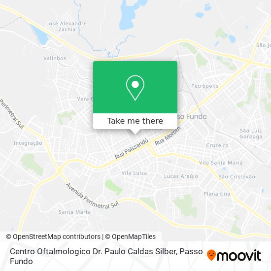 Centro Oftalmologico Dr. Paulo Caldas Silber map