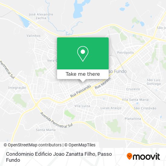 Mapa Condominio Edificio Joao Zanatta Filho