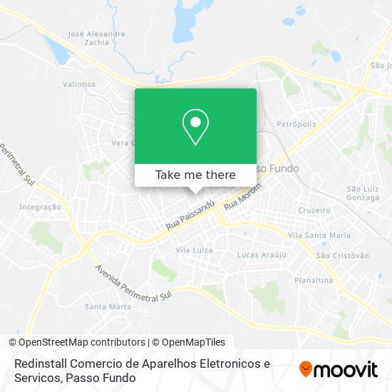 Redinstall Comercio de Aparelhos Eletronicos e Servicos map