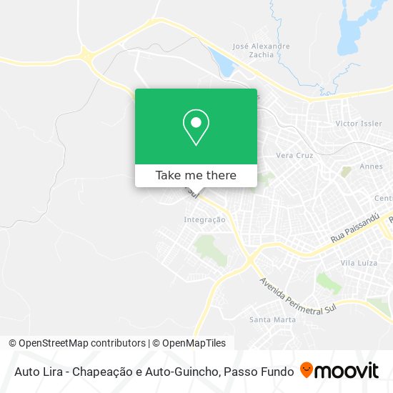 Auto Lira - Chapeação e Auto-Guincho map