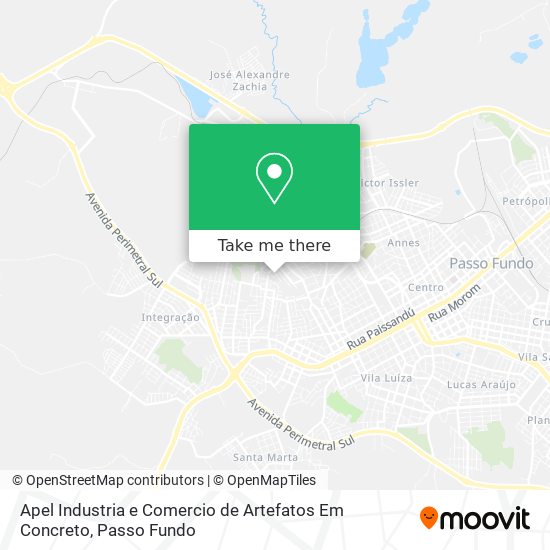 Mapa Apel Industria e Comercio de Artefatos Em Concreto