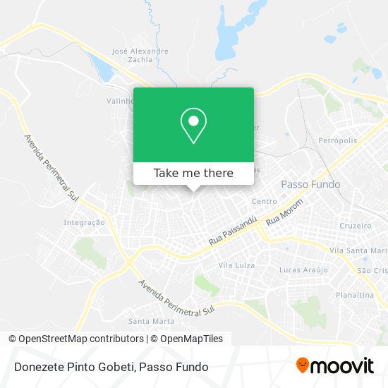 Donezete Pinto Gobeti map