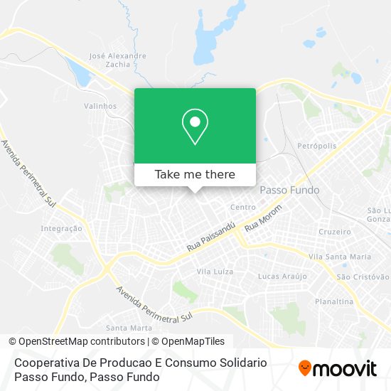 Cooperativa De Producao E Consumo Solidario Passo Fundo map