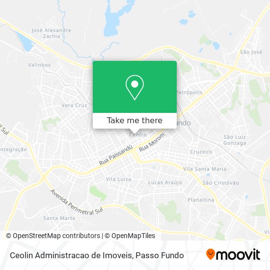 Ceolin Administracao de Imoveis map