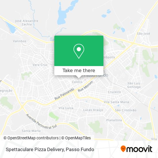 Spettaculare Pizza Delivery map