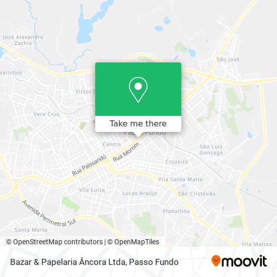 Mapa Bazar & Papelaria Âncora Ltda