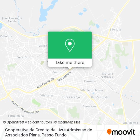 Cooperativa de Credito de Livre Admissao de Associados Plana map