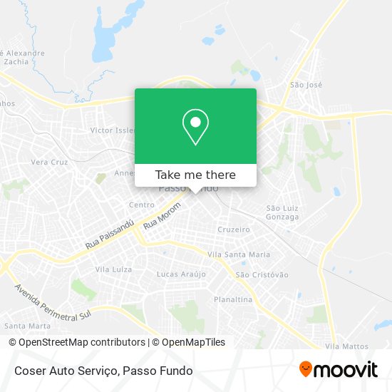 Coser Auto Serviço map