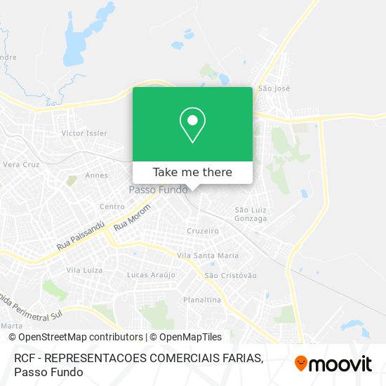 RCF - REPRESENTACOES COMERCIAIS FARIAS map