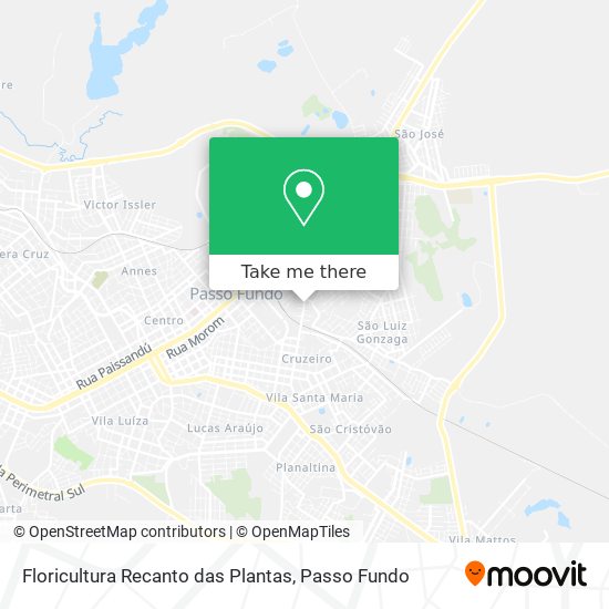 Floricultura Recanto das Plantas map