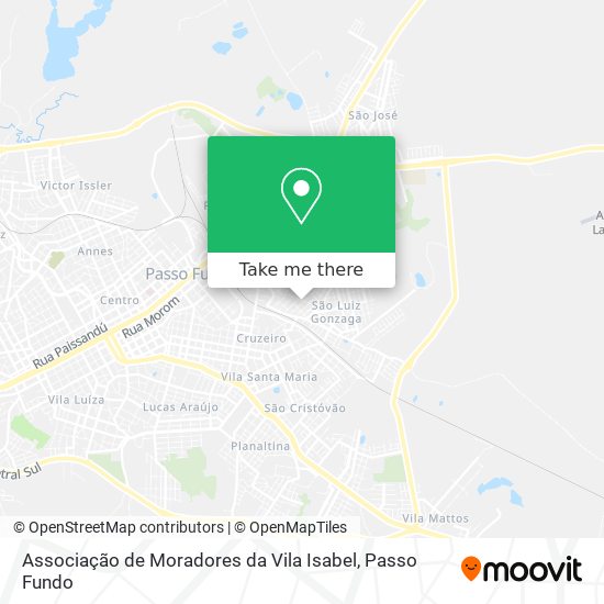 Associação de Moradores da Vila Isabel map