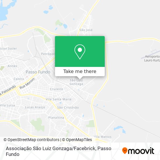 Mapa Associação São Luiz Gonzaga / Facebrick