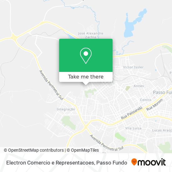 Electron Comercio e Representacoes map