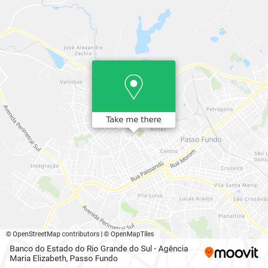 Banco do Estado do Rio Grande do Sul - Agência Maria Elizabeth map