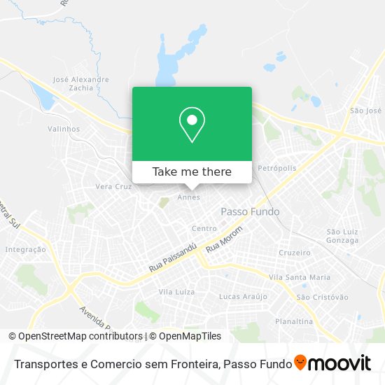 Mapa Transportes e Comercio sem Fronteira