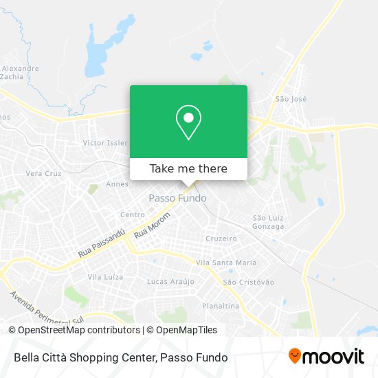Bella Città Shopping Center map