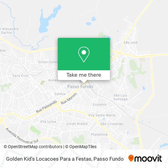 Mapa Golden Kid's Locacoes Para a Festas