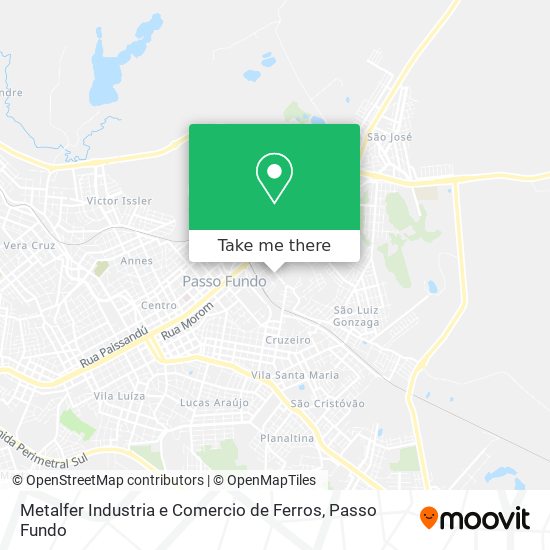 Metalfer Industria e Comercio de Ferros map
