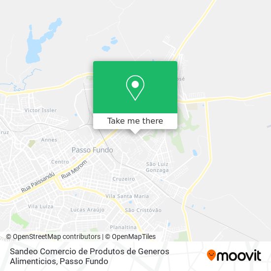 Sandeo Comercio de Produtos de Generos Alimenticios map