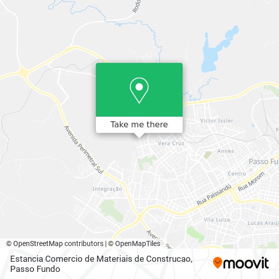 Mapa Estancia Comercio de Materiais de Construcao