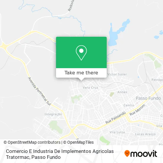 Comercio E Industria De Implementos Agricolas Tratormac map