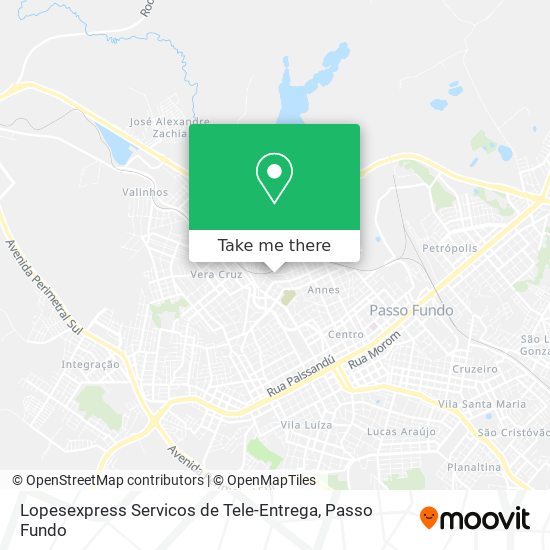 Lopesexpress Servicos de Tele-Entrega map