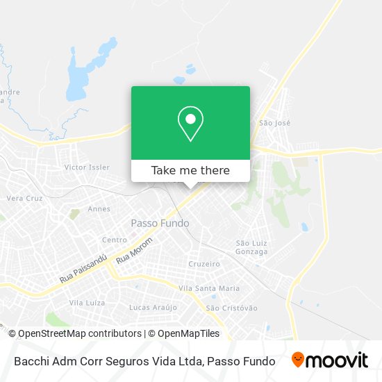 Mapa Bacchi Adm Corr Seguros Vida Ltda