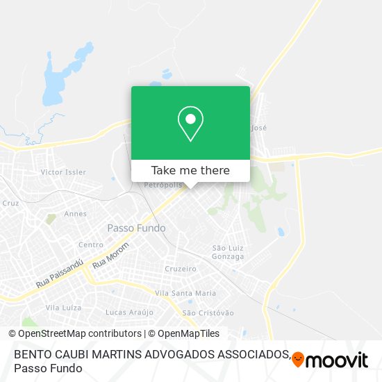 BENTO CAUBI MARTINS ADVOGADOS ASSOCIADOS map