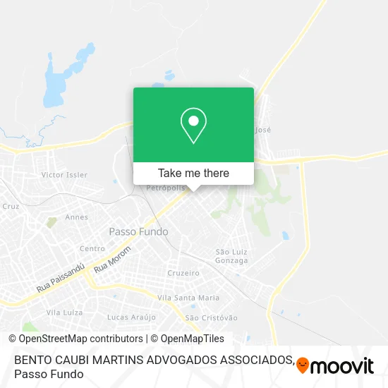 BENTO CAUBI MARTINS ADVOGADOS ASSOCIADOS map