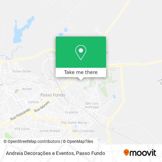 Mapa Andreia Decorações e Eventos