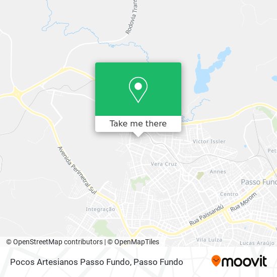 Pocos Artesianos Passo Fundo map