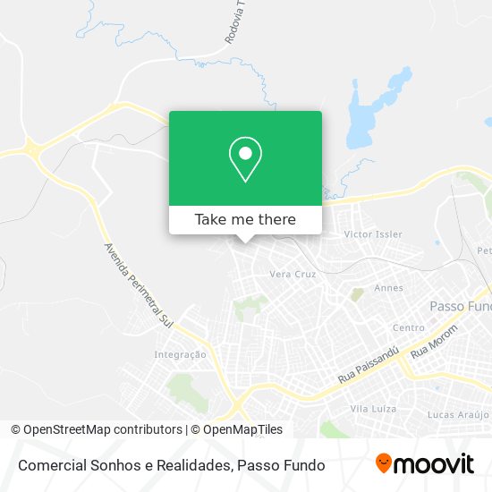 Comercial Sonhos e Realidades map