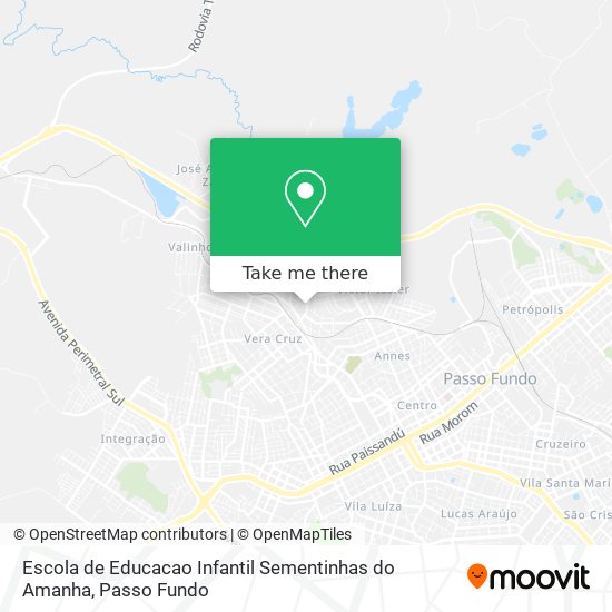 Mapa Escola de Educacao Infantil Sementinhas do Amanha