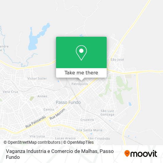 Mapa Vaganza Industria e Comercio de Malhas