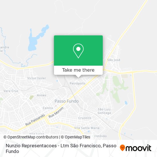 Nunzio Representacoes - Ltm São Francisco map