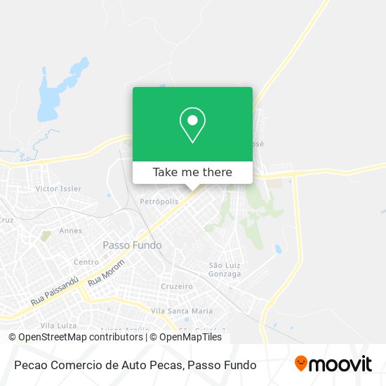 Pecao Comercio de Auto Pecas map