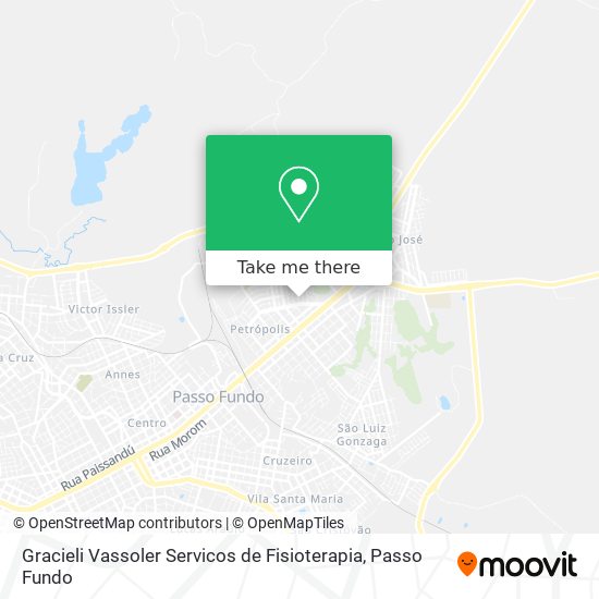 Gracieli Vassoler Servicos de Fisioterapia map