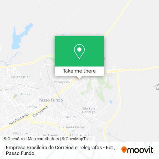 Mapa Empresa Brasileira de Correios e Telégrafos - Ect.